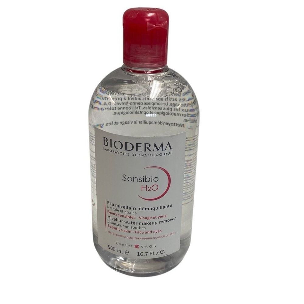 Bioderma Micellar Water H2O‎ Makeup Remover - 16.7oz Cleanser